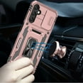 thumbnail image 6 of Designed for Motorola Moto G Stylus 5G 2024 Hybrid Case with Rotation Ring Stand Shockproof & Camera Window PC & TPU Armor Dropproof Phone Case Cover [Rose Gold], 6 of 6