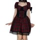 thumbnail image 3 of SAYOO mujeres adolescente gótico Lolita vestido Vintage con cordones Adorable Grunge capas vestidos Sexy malla Punk manga larga/camisa SAYOO Casual, 3 of 9
