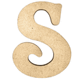 thumbnail image 1 of 14" Tall MDF Letter S | 1/4" Thick | Krafty Supply Letters | Beltorian, 1 of 1