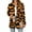 Orange, variant on WTOBBY Women's Halloween Printed Cardigan Sweater Lightweight Open Front Long Sleeve Casual Loose Thin Cover Up With Pockets Fall Fashion Top,Gold L