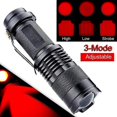 thumbnail image 2 of Paquete de 2 antorchas de luz roja, mini linterna roja con zoom, antorchas de señal a prueba de agua, 2 of 5