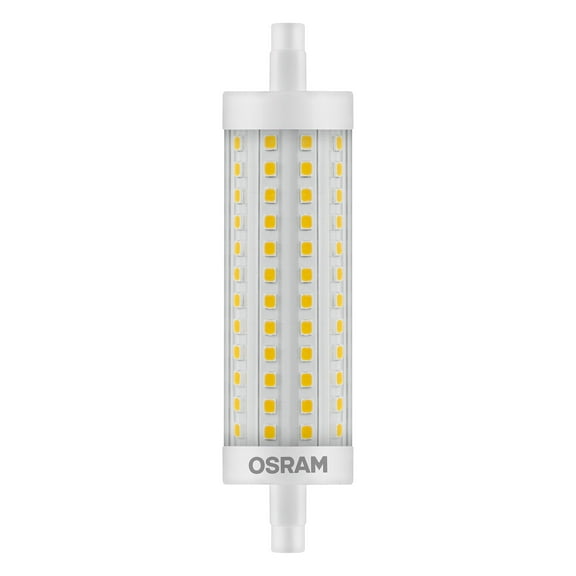 OSRAM dimmable LED flashlight with R7s base, 16 W LED tube, replacement for 125 W bulb, warm wh