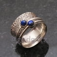 thumbnail image 3 of Lapis Ring, Fidget Anxiety Ring, Sterling Silver Ring for Women, Worry Spinner Ring, Meditation Ring, Gemstone Ring, Solid 925 Silver Ring, 3 of 4