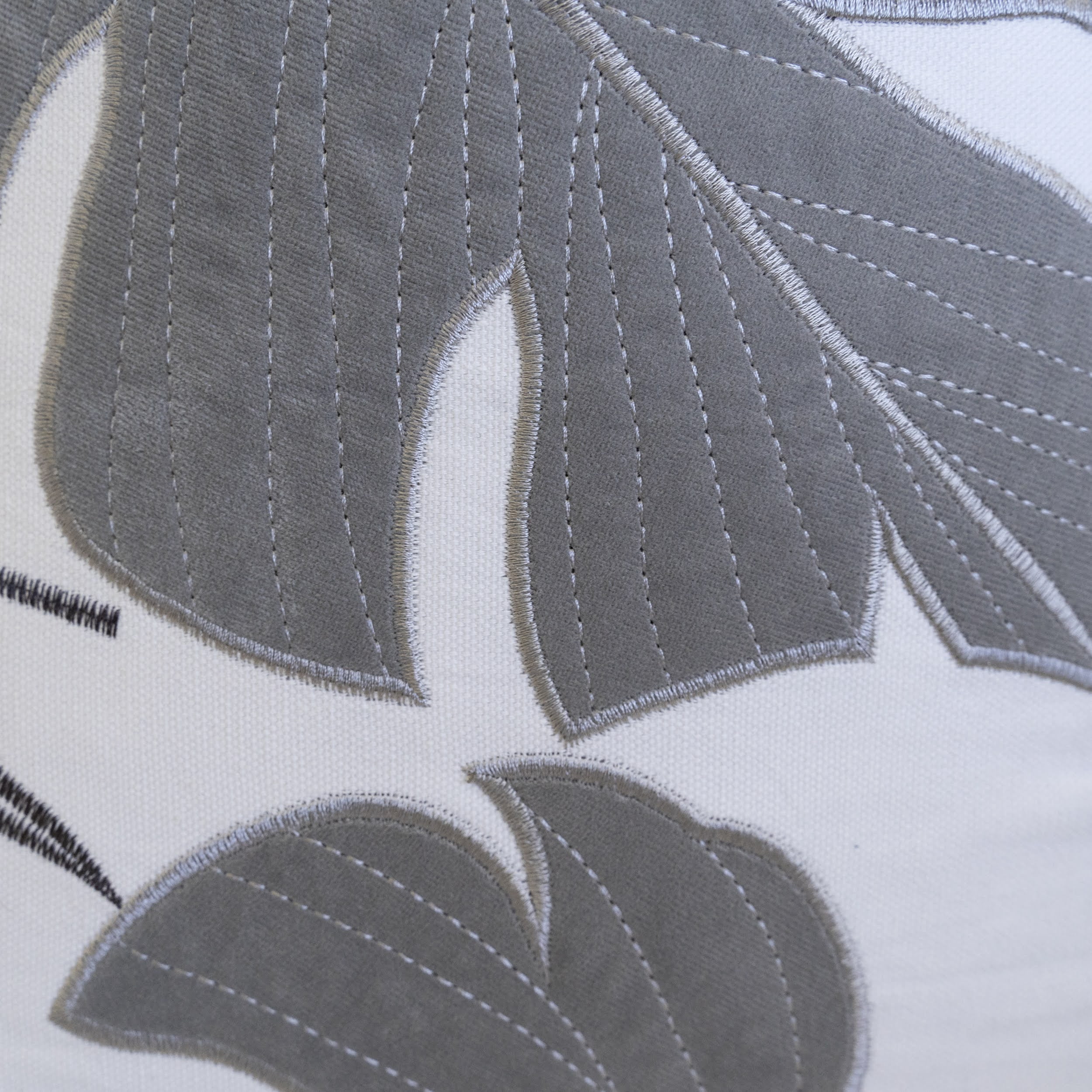 Keilani Silver Graphic Polyester 20 in. x 20 in. Throw Pillow