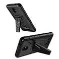 thumbnail image 4 of Spy Case for Nokia C100 Case Kickstand with Tempered Glass Screen Protector Shock Proof Hybrid Cover with Phone Belt Clip Holster - Black, 4 of 5