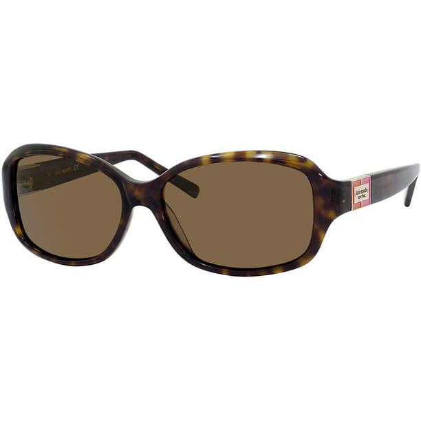 Annika/S 086P 56MM Tortoise/Dark Prown Polarized Rectangle Sunglasses for  Women + FREE Complimentary Eyewear Kit 
