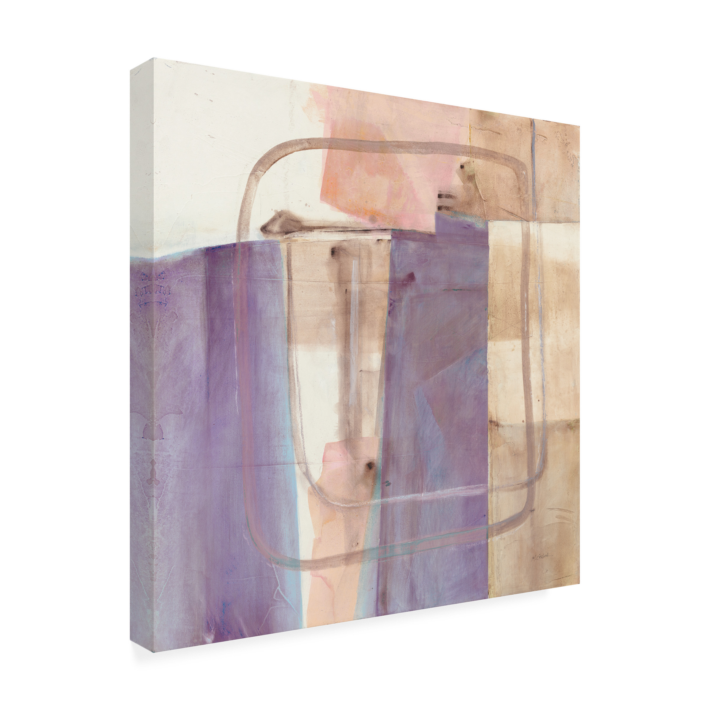 Trademark Fine Art 'Passage I Blush Purple' Canvas Art by Mike Schick