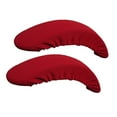 thumbnail image 4 of 1 Pair Stretch Fabric Furniture Armrest Cover, Non Slip & Comfortable, Fits Most Red, 4 of 7