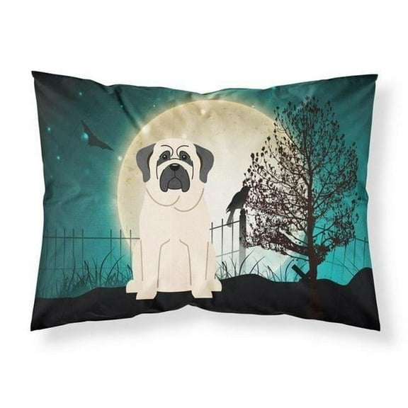 Halloween Scary Mastiff White Fabric Standard Pillowcase, 20.5 x 0.25 x 30 in.