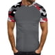 thumbnail image 2 of Playeras Cuello V Para Hombre, Camiseta Informal De Moda Con Estampado De Camuflaje, Cuello Redondo Y Manga Corta, 2 of 5