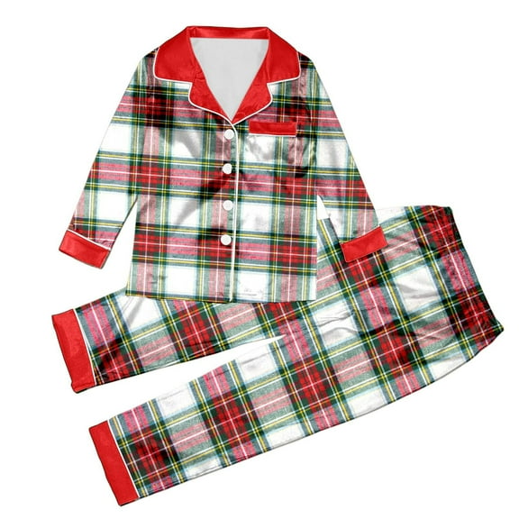 Family Christmas Pajamas Matching Sets Womens Mens Pjs Long Sleeve Sleepwear Holiday Lounge Sets