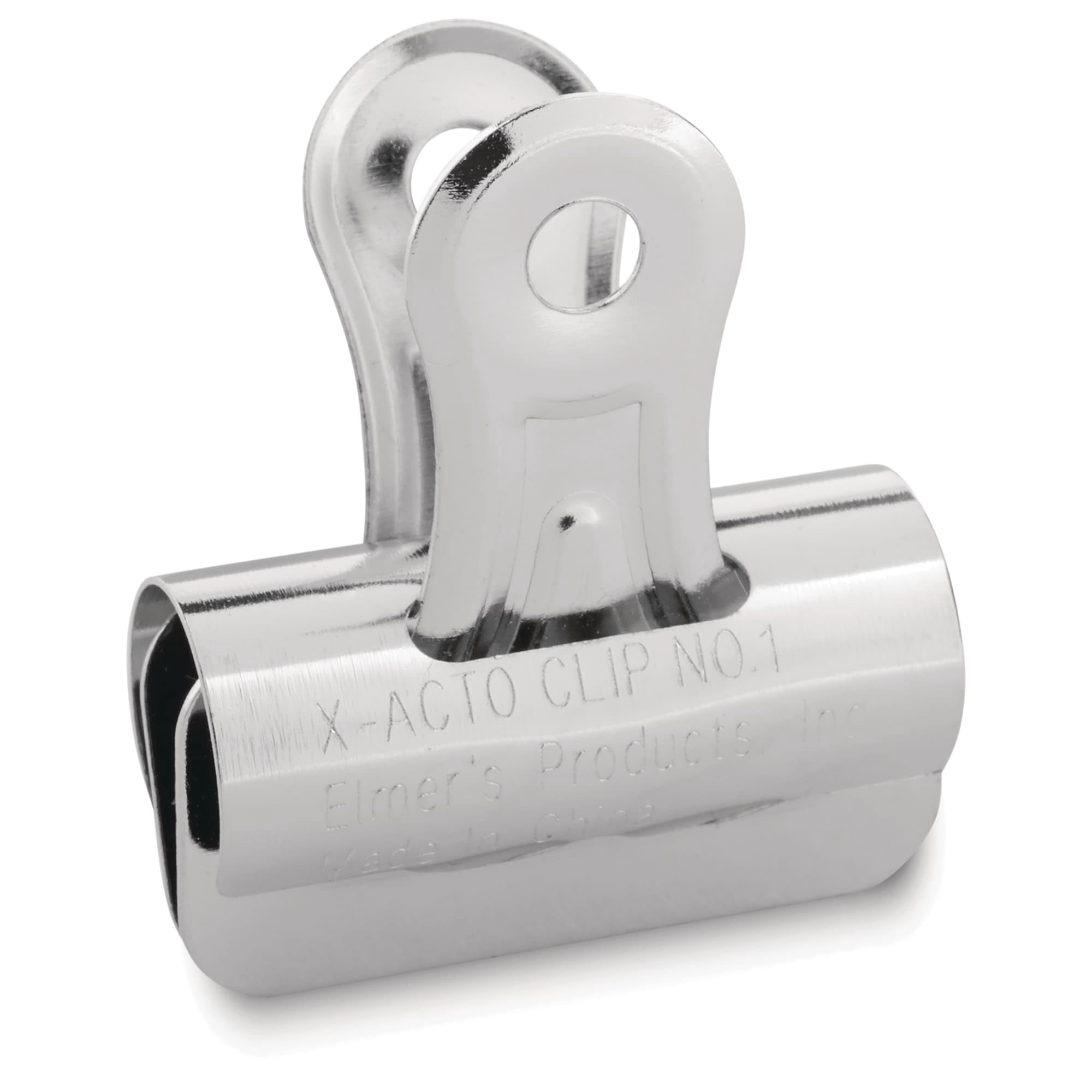 X-ACTO Bulldog Binder Clips, Steel & Nickel-Plated, 12 Count