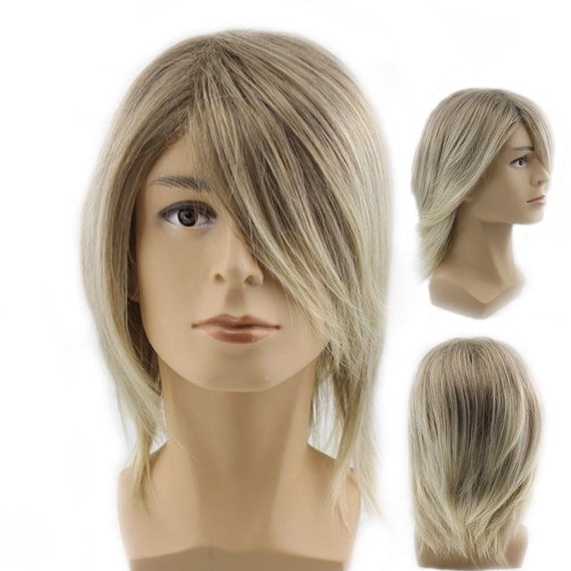 Fiudx Ofertas Del Día Peluca De Pelo Corto De Moda Para Hombres Rockeros Para Carnavales Fiesta Cosplay Festival