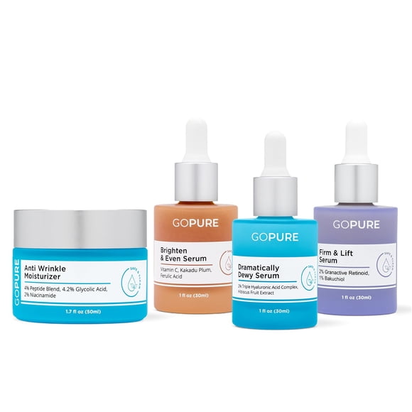 Set Esencial para Cuidado de la Piel goPure Crema Antiarrugas + Vitamina C