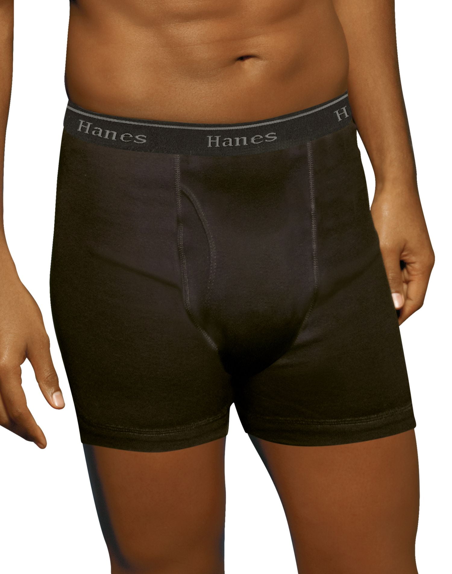 Hanes Classics Men`s TAGLESS Stretch Dyed Boxer Briefs, 7792AS, M