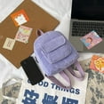 thumbnail image 5 of Women Corduroy Backpack Casual Retro Travel Backpack Solid Color Aesthetic Purse, 5 of 8