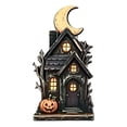 thumbnail image 2 of Halloween House Decor Haunted House Decor 6 Inch Vintage Wooden Indoor Halloween Table Decor Spooky Halloween Decor for Home, 1 Pack, 2 of 7