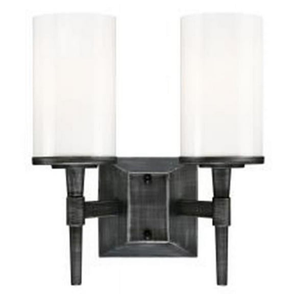 WestinghouseLighting 6324900 2 Light Courtfield Indoor Wall Fixture, White