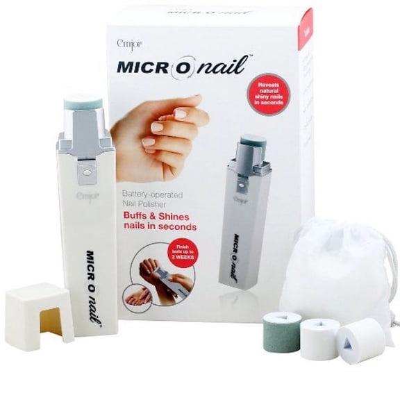 Emjoi Micro-Nail Battery-Operated Nail Polisher, Buffs & Shines Instantly