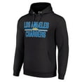 thumbnail image 2 of Unisex Starter Black Los Angeles Chargers Team Mesh Print Graphic Tri-Blend Pullover Hoodie, 2 of 3