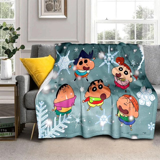 Manta de espinilleras de Anime de dibujos animados, manta kawaii Súper suave, ropa de cama de viaje, sofá, cama, regalo de cumpleaños