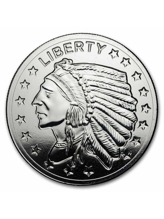 Collectible 1 oz Silver Round - Incuse Indian