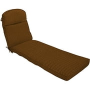 Pebble Texture Brown Chaise Lounge Cushion