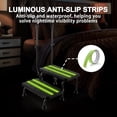 thumbnail image 6 of 2 Step Stool with Handle for Elderly - Bed Steps for High Beds with Adjustable Handrail &Non-Slip Platform, Holds up to 450 lbs, 6 of 8