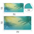 thumbnail image 3 of Leather Keyboard and Mouse Desk Mat Office Desk Accessories Protective Office Desk Decor Desk Pad Mat for Gaming, Work from Home, Office Blue and Green Gradient 16.5" x 35.4", 3 of 9