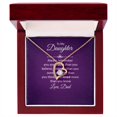 thumbnail image 1 of To My Daughter Always Remember Forever Necklace w Message Card, 1 of 8