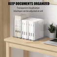 thumbnail image 3 of Acrylic Desktop File Sorter Organizer, 4 Compartments Mail Organizers for Desk, for Desktop, Shelf, Office,Organizer, 3 of 6