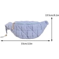 thumbnail image 6 of Quilted Crossbody Sling Bag Puffer Crossbody Fanny Pack Waist Bag Nylon Puffy Shoulder Bag Quilted Padding Crossbody Purse for Women, 6 of 6