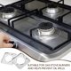 thumbnail image 3 of unbranded 4Ud Cubiertas Para Quemadores De Cocina De Gas Protector Antisalpicaduras Inoxidable Plata, 3 of 7