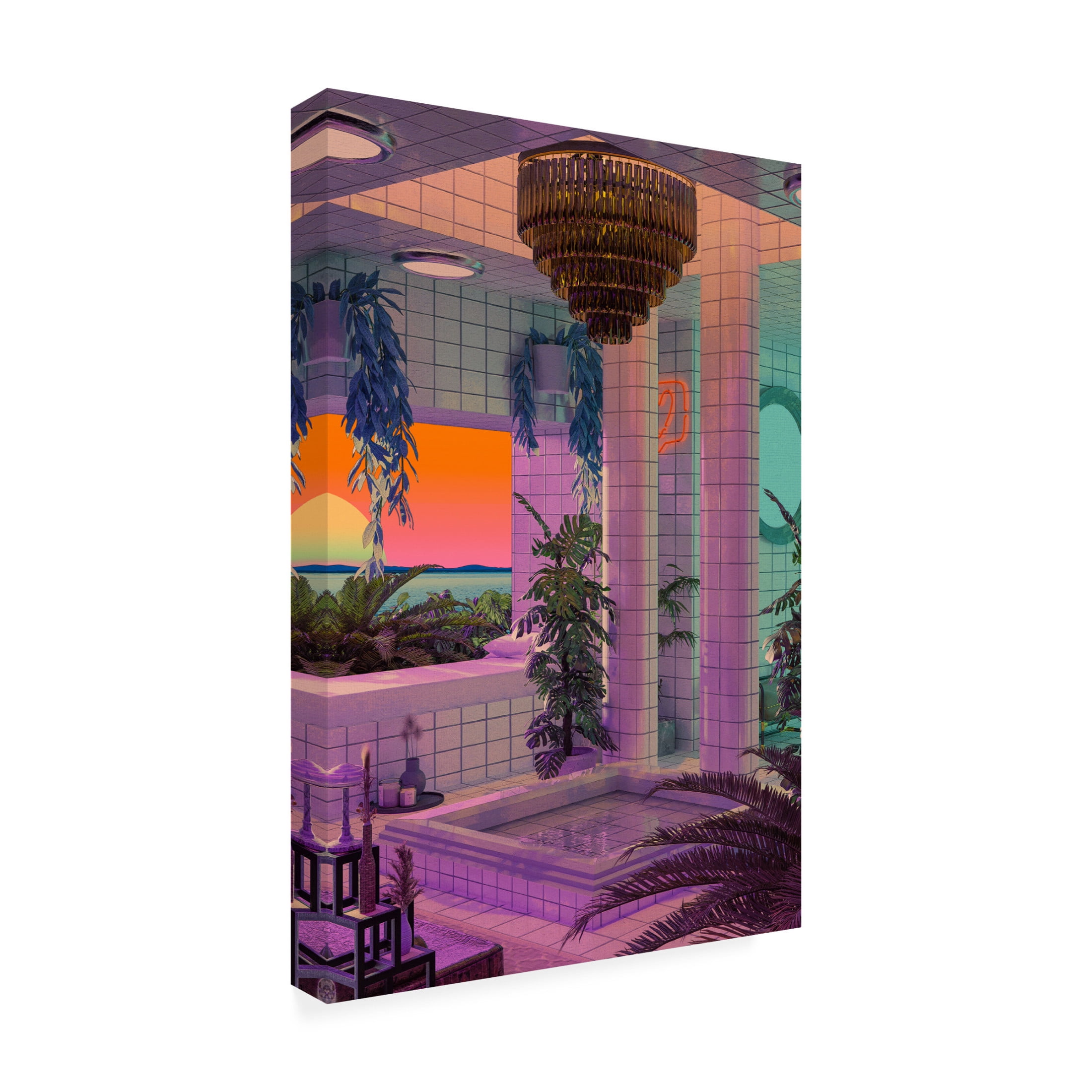 Trademark Fine Art DEKIMBE MURRAY Chandelier Canvas Wall Art