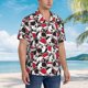thumbnail image 3 of Balery Cute Dog Camisas hawaianas de manga corta para hombre, camisas playeras de corte holgado, camisas de vacaciones con botones,3X-Large, 3 of 7