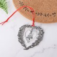 thumbnail image 4 of Hearted Christmas Ornament Metal Santa Christmas Hanging Decoration Indoor Outdoor Christmas Tree Decoration, 4 of 9