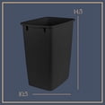 thumbnail image 7 of HOLDN’ STORAGE Pull Out Trash Can Rack for Kitchen Cabinet, 7 Gallon / 28 Qt Garbage and Recycling Bin Organizer Heavy Duty Chrome Sliding Frame, 7 of 7