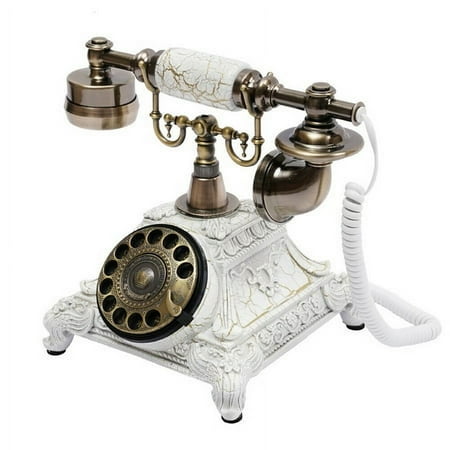 Vintage Antique European Style Old Fashioned Rotary Dial Phone Handset Telephone