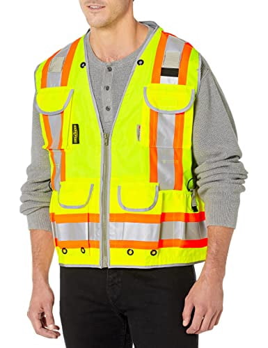 Radians SV55-2ZGD Class 2 Woven Two Tone Green Engineer's Safety Vest