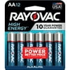 Rayovac High Energy AA Batteries (12 Pack), Double A Batteries