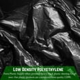 thumbnail image 6 of HTYSUPPLY - Black Plastic Sheeting - 2 mil - (10' x 100') - Black Plastic Tarp, Polyethylene Vapor Barrier Plastic Sheeting, Black Painters Tarp, Roll of Lightweight Plastic, 6 of 7