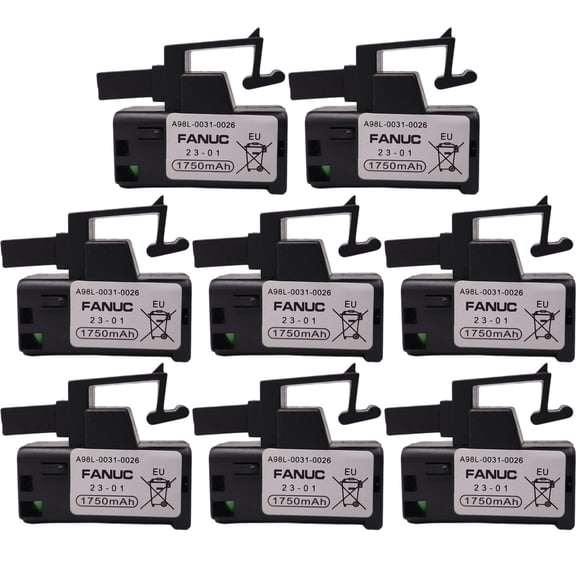 8 PCS 3V 1750mAh A98L-0031-0026 Battery For GE Fanuc A98L-0031-0026 / A02B-0309-K102 3 Volt PLC Battery