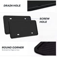 thumbnail image 5 of Junqi 2Pcs Black Silicone License Plate Frames, 31cm*16cm*4cm, 5 of 6