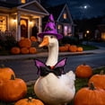 thumbnail image 4 of Nkmbld Halloween Porch Goose Clothes for 23" Cement Plastic Geese Statue, Porch Goose Decorations for Yard Patio Party Decoration, Machine Washable, 4 of 8