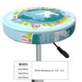 thumbnail image 4 of Naloa Dreaming Travel Round Bar Stool Cushion Cover 12-14 inch, Fits Kitchen, Office, Restaurant Chairs - 13 inch, 4 of 7