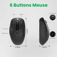 thumbnail image 2 of RaceGT USB C Wireless Mouse, 2.4G Rechargeable Silent RGB Mouse, Type C Receiver Slim Portable Travel Mice, Compatible with MacBook Air, MacBook Pro, Laptop, Chromebook, Windows, PC, Android Devices, 2 of 7