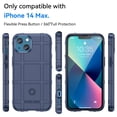 thumbnail image 2 of SaniMore Case for iPhone 14 6.1" 2022, Rugged Heavy Duty Protective Cover Anti-slip Drop-proof Slim Lightweight Anti-scratch 360° Full Protective Cover For iPhone 14, Blue, 2 of 7