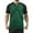Green, variant on Men's Color Blocked Button Open Neck Pineapple Grid Raglan Sleeves for Men Casual Loose Sports Business Short Sleeved T Shirt,XXL