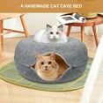 thumbnail image 6 of Cat Tunnel Bed, Cat Cave Bed ，Beds for Indoor Cats - Large Cat House for Pet Cat Cave ，Detachable Round Felt & Washable Interior Cat Play Tunnel for Small Pets, 6 of 10