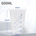 thumbnail image 3 of Vasos de plástico desechables para mezclar pintura, 60 unidades, vasos medidores para resina epoxi, 600 ml, 3 of 4